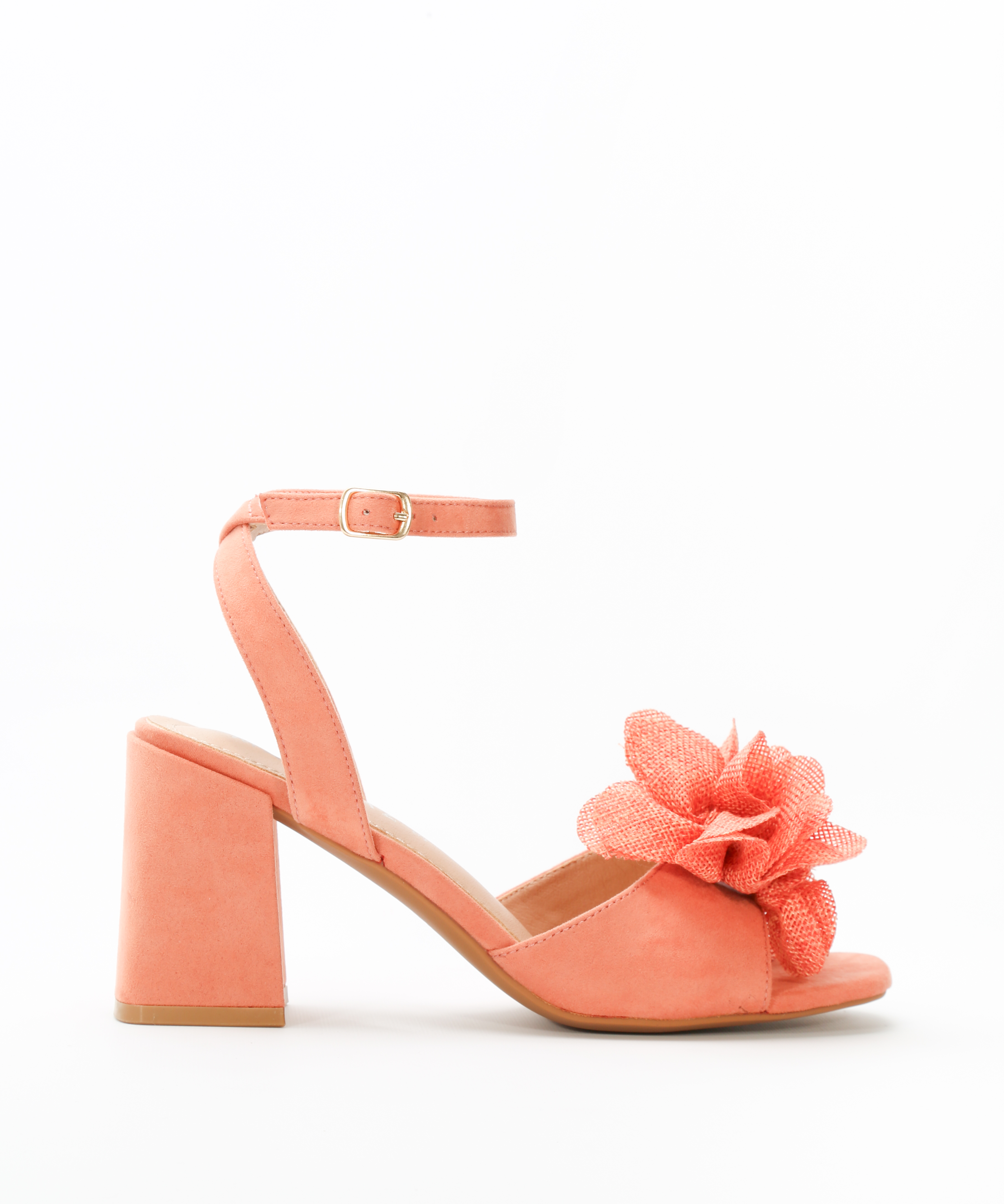 Sandalias tacón adorno floral image number null